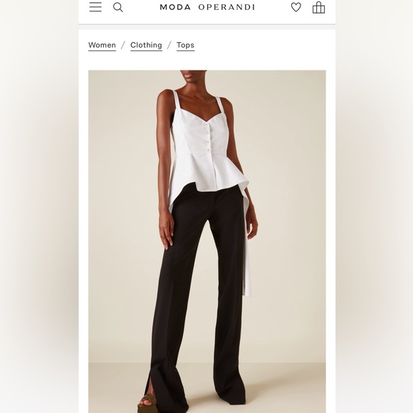 NWT Del Core Stretch-Cotton Peplum Tank Top